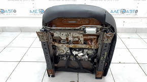 Водительское сидение Nissan Murano z52 18-24 без airbag, электро, кожа черная, перфорация, белая строчка, повреждение водой рабочее, трещины, под чистку