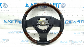 Руль голый Lexus RX300 RX330 RX350 RX400h 04-09 черная кожа, с деревом, царапины, под чистку