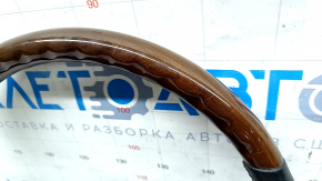 Руль голый Lexus RX300 RX330 RX350 RX400h 04-09 черная кожа, с деревом, царапины, под чистку