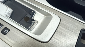 Накладка центральной консоли с подстаканниками Nissan Murano z52 18 серая, под AUX и USB и подогрев сидений, c кнопкой start-stop, царапины