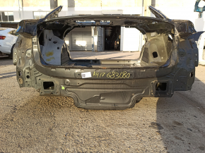 Задняя панель Audi A4 B9 17-20 2 части, на кузове, графит