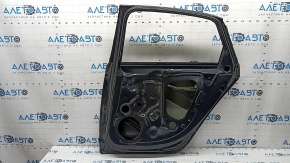 Дверь голая задняя правая Audi A4 B9 17-19 графит LX7L, тычки, вмятины