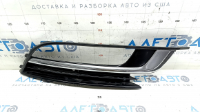 Grila inferioară a barei de protecție față dreapta VW CC 13-17 rest, cu crom, nisip