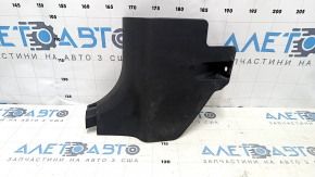 Decorație stâlp stânga jos față Toyota Camry v70 18-24 negru, zgârieturi