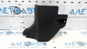 Decorație stâlp stânga jos față Toyota Camry v70 18-24 negru, zgârieturi