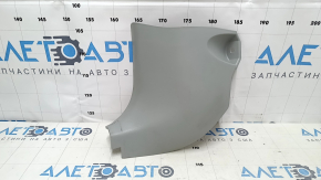 Decorație stâlp stânga jos față Toyota Prius V 12-14 gri, zgârietură