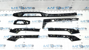 Комплект накладок салона Audi A4 B9 17-25 под серое дерево, структура, quattro, царапины, выгоревшие