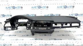 Торпедо передняя панель с AIRBAG Audi A4 B9 17-20 черная, без проекции