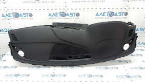 Торпедо передняя панель с AIRBAG Audi A4 B9 17-20 черная, без проекции