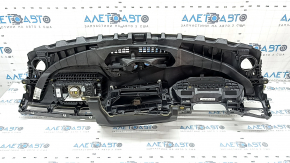 Торпедо передняя панель с AIRBAG Audi A4 B9 17-20 черная, без проекции