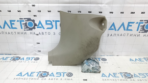 Decorație stâlp stânga jos față Toyota Prius V 12-17 bej, zgârieturi, necesită curățare