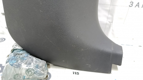 Decorație stâlp dreapta jos față Toyota Prius V 12-14 gri închis, zgârieturi
