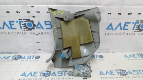 Накладка передней стойки нижняя правая Toyota Prius 30 10-11 серая, потерта, царапины, под чистку