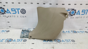 Накладка передней стойки нижняя левая Toyota Camry v50 12-14 usa бежевая, царапина, побелел пластик