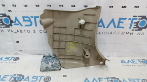 Накладка передней стойки нижняя левая Toyota Camry v50 12-14 usa бежевая, царапина, побелел пластик