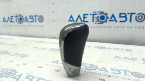 Buton de viteze Nissan Murano z52 15 - piele neagra, zgarieturi pe crom