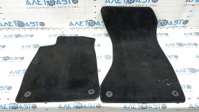 Set covorase interioare Audi A4 B9 17-19 pânză neagră, curățăbil uscat