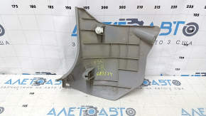 Decorație stâlp dreapta jos față Toyota Camry v50 12-14 usa gri, abraziune, zgârieturi, plastic albit