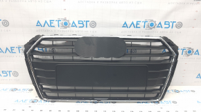 Решетка радиатора grill голая Audi A4 B9 17-19 мат, без эмблем