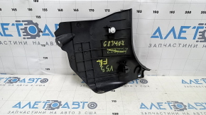 Decorație stâlp stânga jos față Toyota Camry v55 15-17 usa negru, zgârieturi, plastic albit