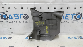 Decorație stâlp dreapta jos față Toyota Camry v55 15-17 gri usa, zgârieturi