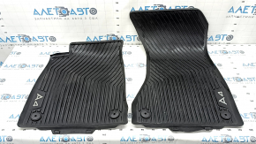 Set covorase interior Audi A4 B9 17-19 cauciuc, negru