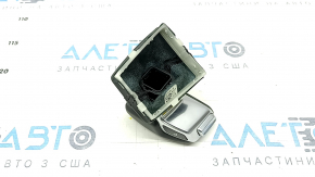Ручка КПП Audi A4 B9 17-25 с верхней накладкой, кожа, черная, царапины, потрескана