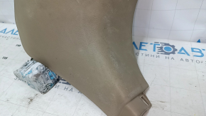Decorație de jos a stâlpului din dreapta față Toyota Highlander 08-13 bej, zgârieturi, uzată, se poate curăța uscat