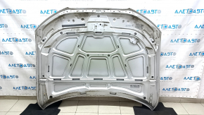 Капот голый Audi A4 B8 13-16 рест сталь, серебро LX7W, примятости, сколы, ржавчина, тычки