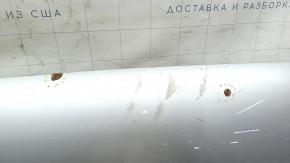 Капот голый Audi A4 B8 13-16 рест сталь, серебро LX7W, примятости, сколы, ржавчина, тычки