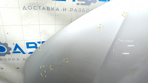 Капот голый Audi A4 B8 13-16 рест сталь, серебро LX7W, примятости, сколы, ржавчина, тычки