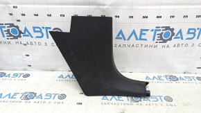 Decorație stâlp dreapta jos față VW Passat b7 12-15 USA negru, zgârieturi