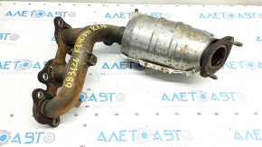 Коллектор выпускной задний с катализатором Lexus RX400h 06-08,с защитой