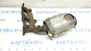 Коллектор выпускной задний с катализатором Lexus RX400h 06-08,с защитой