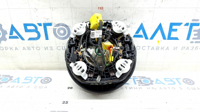Подушка безопасности airbag в руль водительская Audi A4 B8 13-16 рест, под 3 спицы, черная, царапины