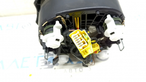 Подушка безопасности airbag в руль водительская Audi A4 B8 13-16 рест, под 3 спицы, черная, царапины