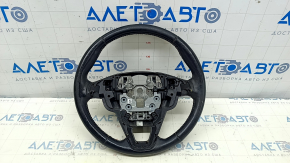 Руль голый Ford Fusion mk5 13-16 черная кожа, потерт, царапины