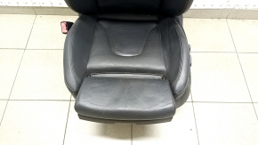 Водительское сидение Audi A4 B8 13-16 с airbag, электрическое, подогрев, кожа черная, потерта кожа
