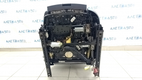 Водительское сидение Audi A4 B8 13-16 с airbag, электрическое, подогрев, кожа черная, потерта кожа
