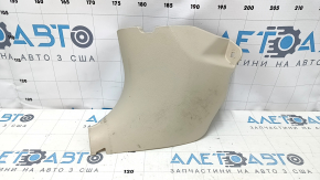 Decorație stâlp stânga jos față Lexus ES300h ES350 13-18 bej, zgârieturi