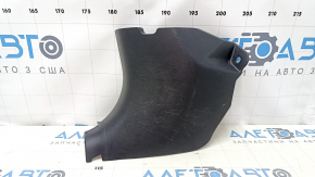 Decorație stâlp stânga jos față Lexus ES300h ES350 13-18 negru, zgârieturi, uzat