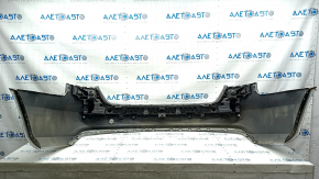 Бампер задний голый Audi A4 B8 13-16 рест под парктроники, серебро, примятости, царапины