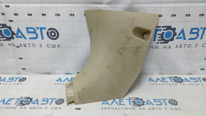 Decorație stâlp stânga jos față Lexus RX350 RX450h 10-15 bej, uzată, necesită curățare