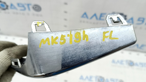 Молдинг переднего бампера левый Ford Fusion mk5 19-20 хром, песок, сломано крепление, вздулся хром