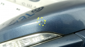 Зеркало боковое правое в сборе Ford Fusion mk5 19-19 12 пинов, поворотник, подогрев, подсветка, BSM, синее, тычка