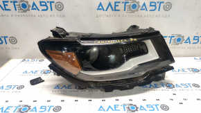 Ansamblu far dreapta Jeep Compass 17-21 xenon+led, cu suport, nisip