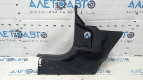 Накладка передней стойки нижняя левая Ford Mustang mk6 15-23 черная, царапина, затерта