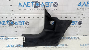 Накладка передней стойки нижняя левая Ford Mustang mk6 15-23 черная, царапины, затерта