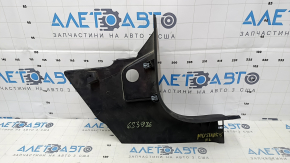 Накладка передней стойки нижняя левая Ford Mustang mk6 15-23 черная, царапины, затерта