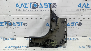 Накладка передней стойки нижняя правая Ford Mustang mk6 15-23 черная, затерта, царапины